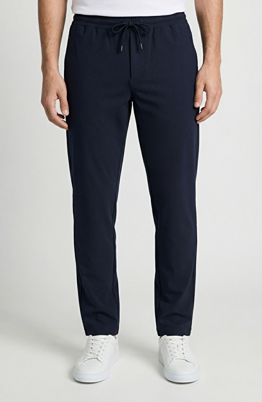 Lacivert Jogger Model Teknik Kumaş Eşofman