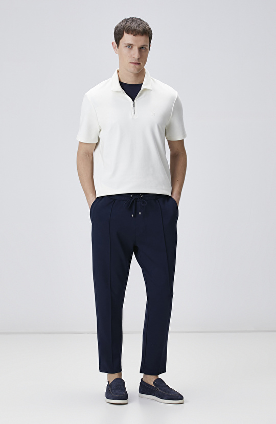 Lacivert Nervürlü Eşofman Altı