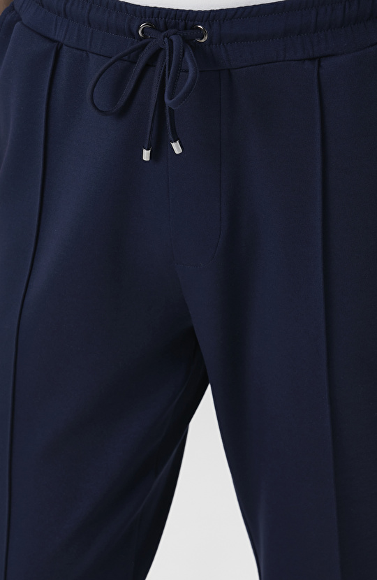 Lacivert Nervürlü Eşofman Altı