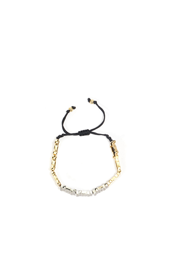 Silver Gold Stone Women's Bracelet