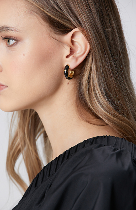 Gold Kadın Halka Küpe