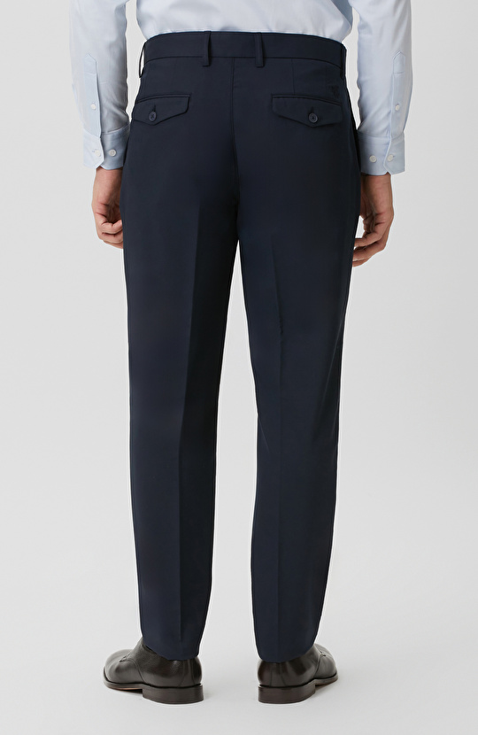 Lacivert Çift Pilili Pantolon