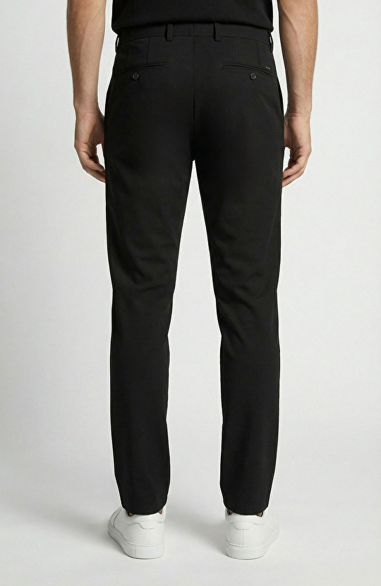 Siyah Diyagonal Pantolon