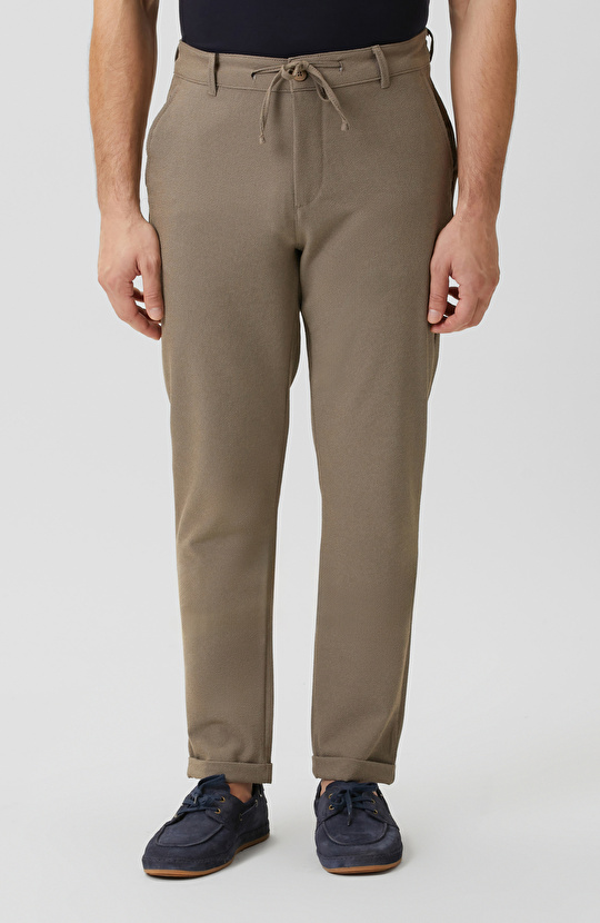 Vizon Jogger Gofre Desen Dokuma Pantolon