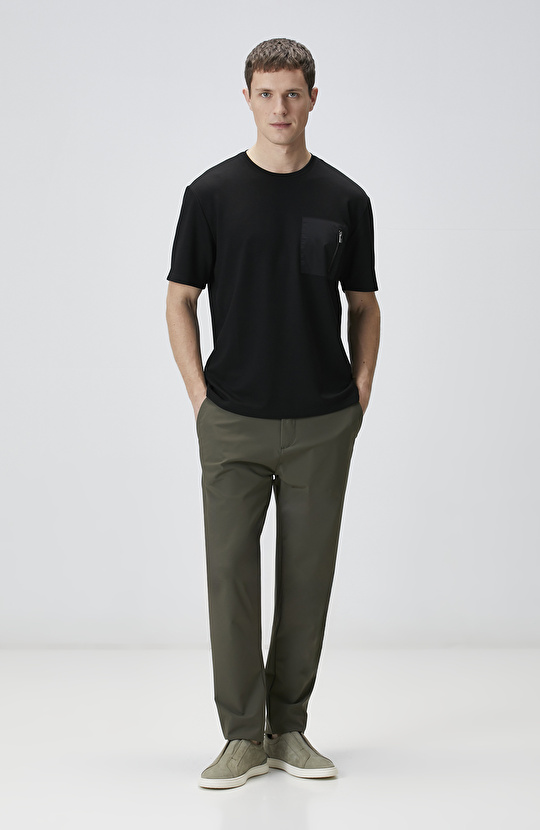 Haki Dokuma Pantolon