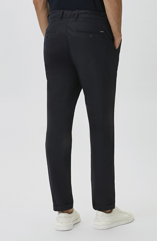 Navy Blue Striped Seer Jogger Pants