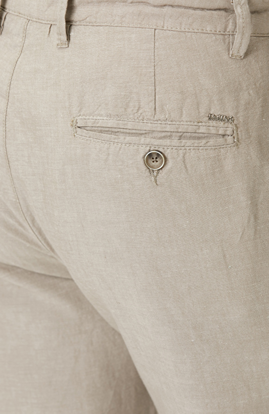 Vizon Dokuma Pamuk Keten Pantolon