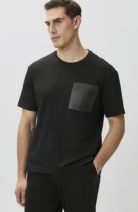 Comfort Fit Bordo Göğüs Cep Detaylı Sweatshirt