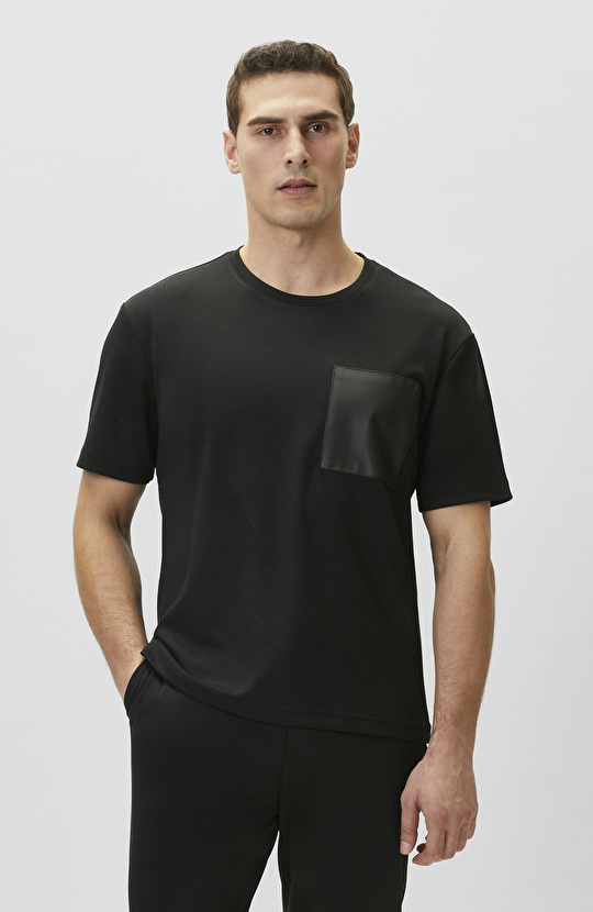 Comfort Fit Bordo Göğüs Cep Detaylı Sweatshirt