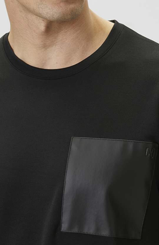 Comfort Fit Bordo Göğüs Cep Detaylı Sweatshirt