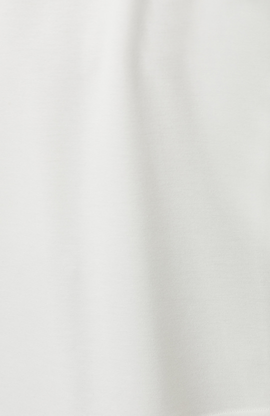 Comfort Fit Beyaz Göğüs Cep Detaylı Sweatshirt