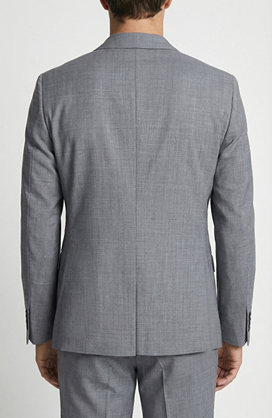 Gri Melanj Takım Elbise