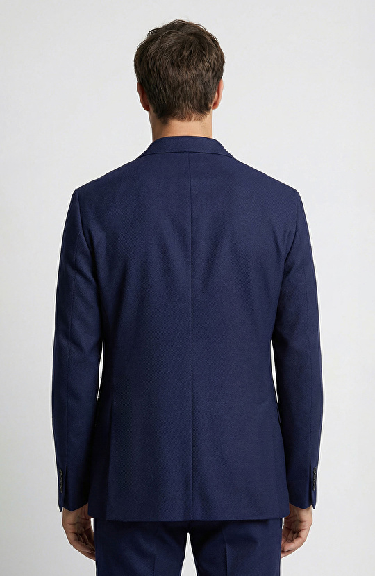 Slim Fit Lacivert Takım Elbise