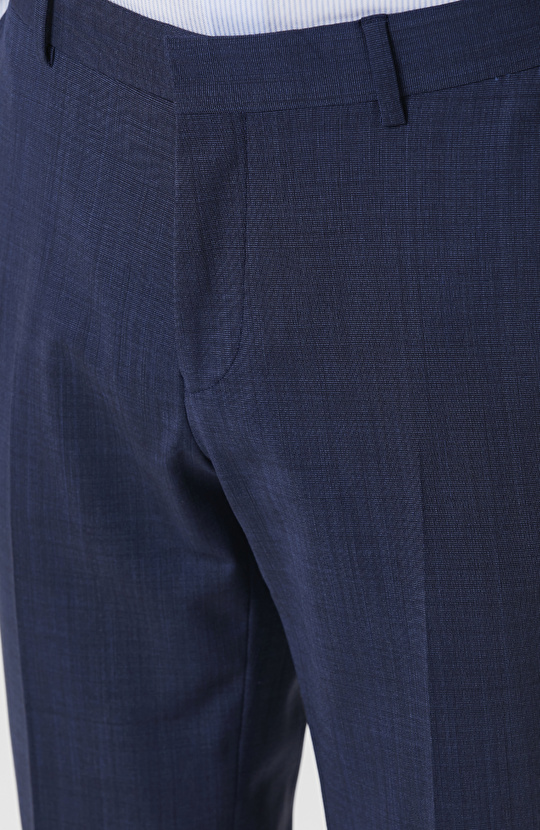 Lacivert Yün Karışımlı Takım Elbise