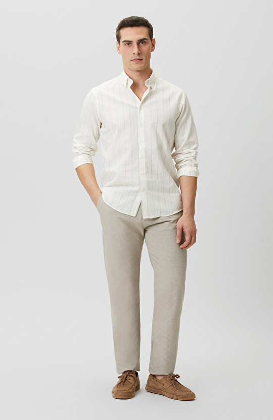 Ekru Kahverengi Gömlek