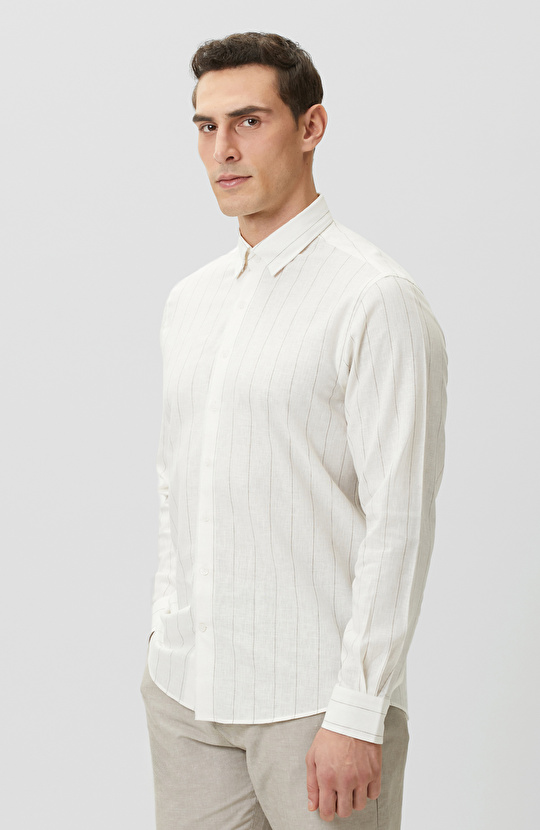 Ekru Kahverengi Gömlek