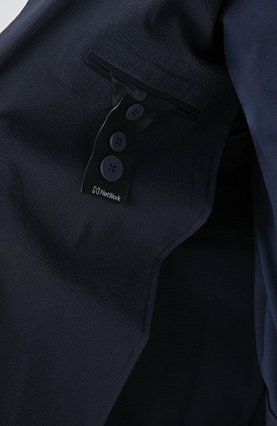 Lacivert Çizgili Takım Elbise