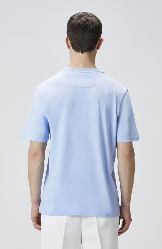 Mavi Baskılı T-shirt
