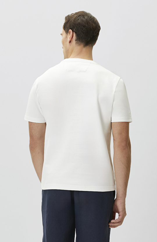 Beyaz Nakışlı T-shirt