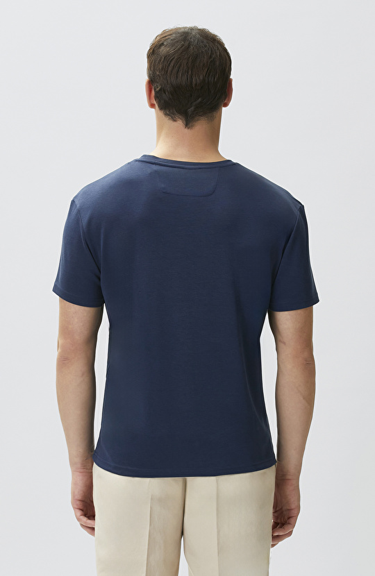Lacivert Basic T-shirt