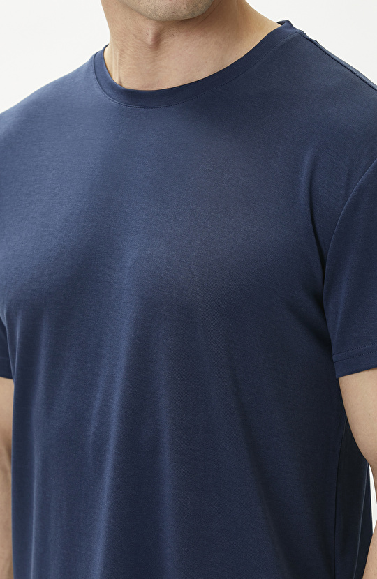Lacivert Basic T-shirt