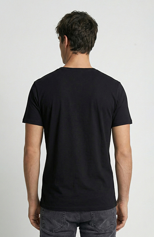 Siyah Basic Pike T-shirt