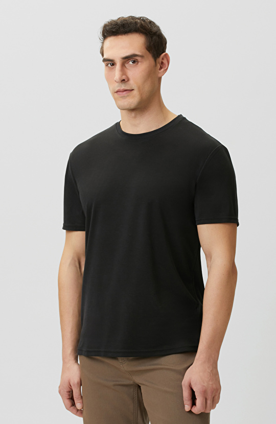Siyah Basic Pike T-shirt