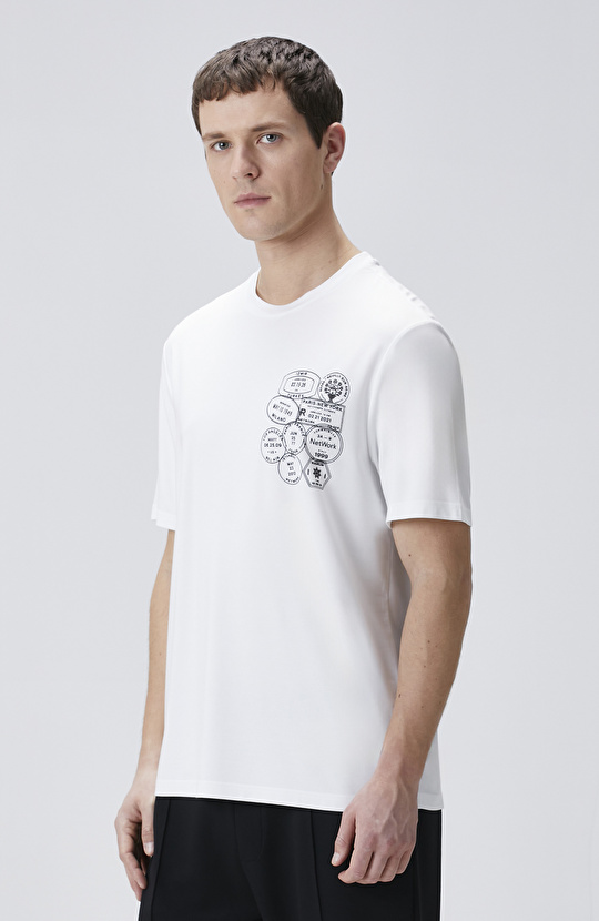 Traveller Beyaz Baskılı T-shirt