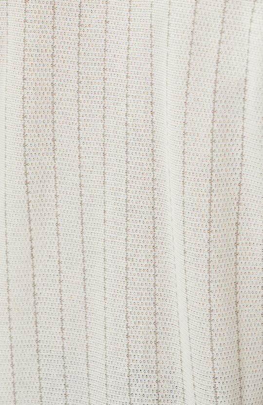 Off-White Linen Blend Knitwear Shirt