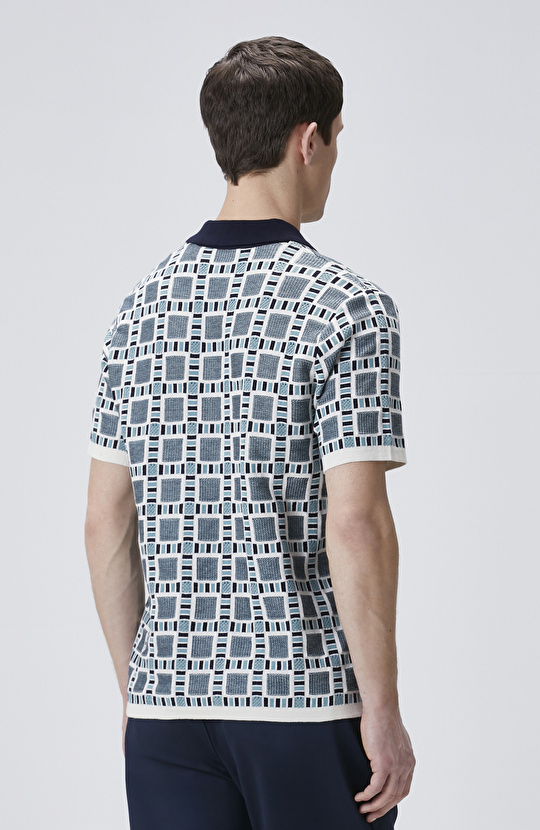 Mint Desenli Triko Kazak