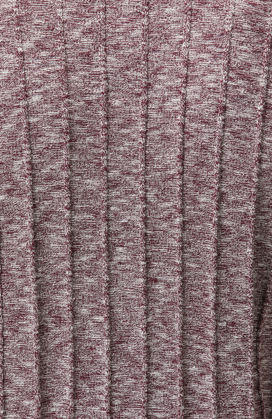 Bordo Selanik Örgü Triko Kazak