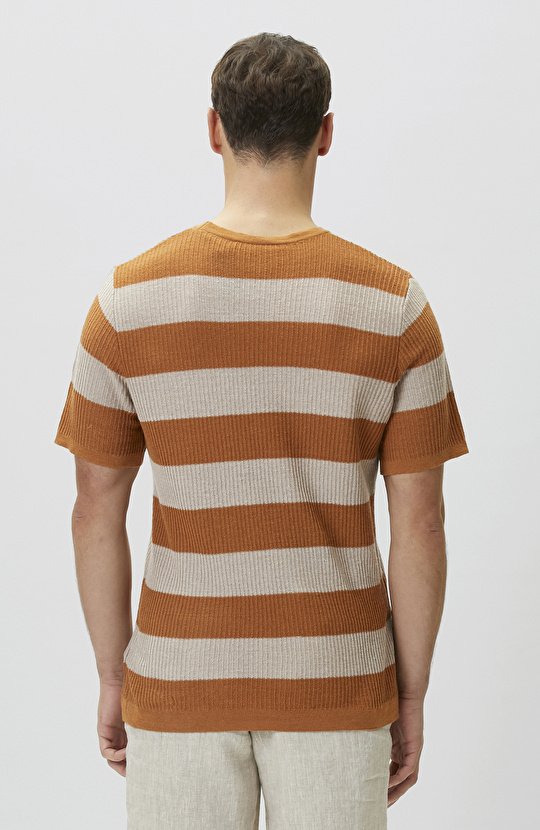 Orange Beige Sweater