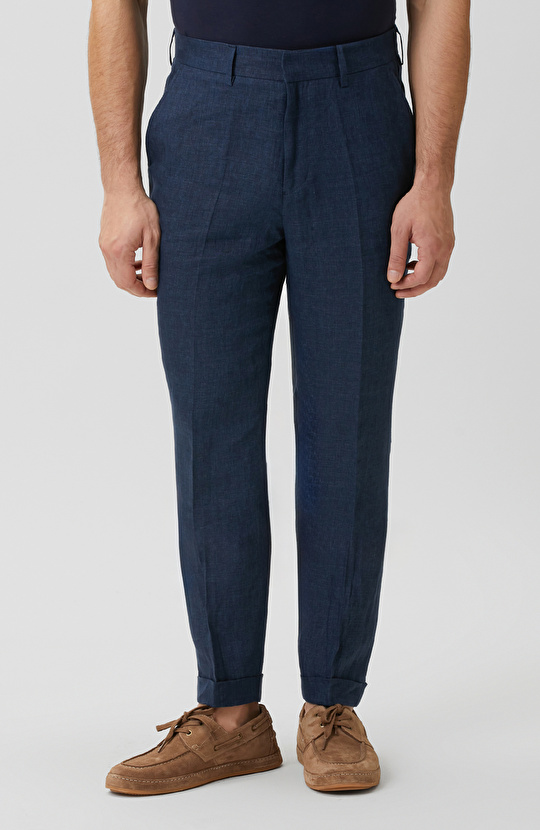 Lacivert Keten Pantolon