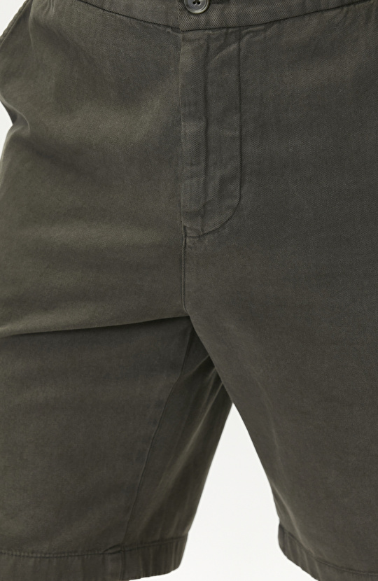 Haki Bağcıklı Comfort Şort