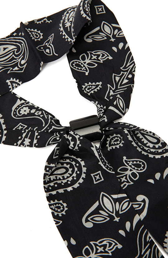 Siyah Kadın İpek Fular