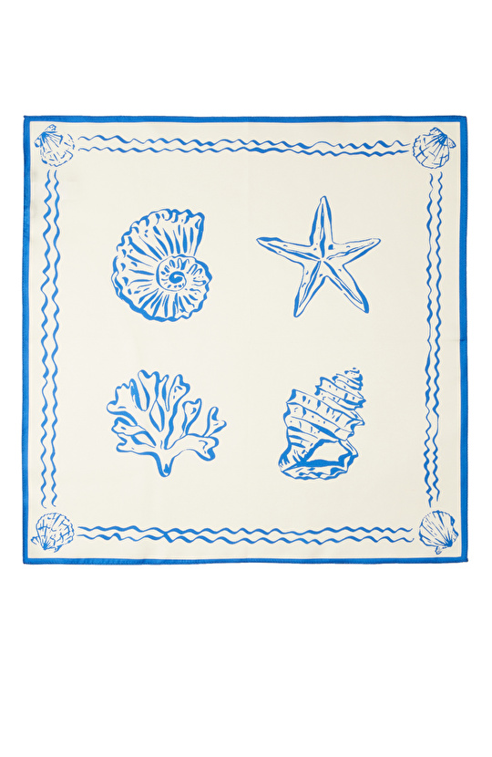 Renkli Kadın Twill İpek Fular