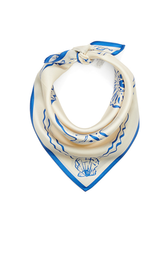 Renkli Kadın Twill İpek Fular