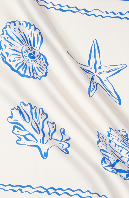 Renkli Kadın Twill İpek Fular