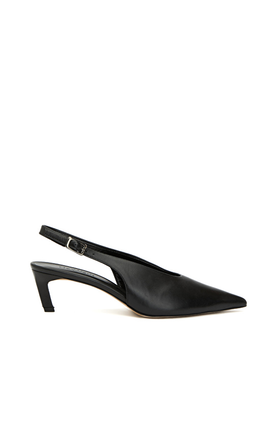 Siyah Topuklu Sandalet