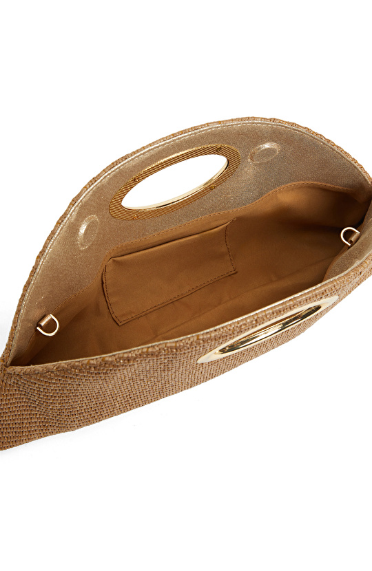 Hasır Desenli Kadın Clutch