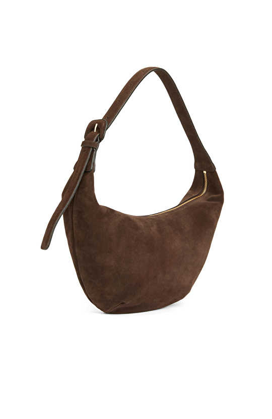 Kahverengi Kadın Süet Çanta