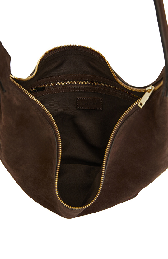 Kahverengi Kadın Süet Çanta