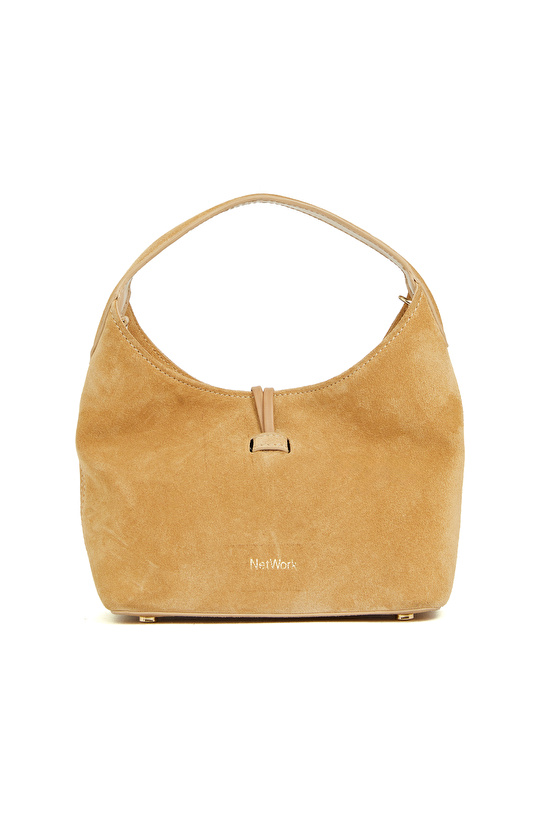 Hardal Kadın Süet Çanta