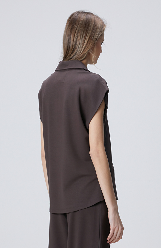 Acı Kahverengi Modal Karışımlı Sweatshirt