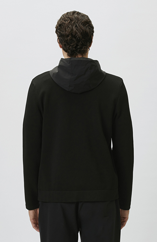 N-Tech Black Knit Coat