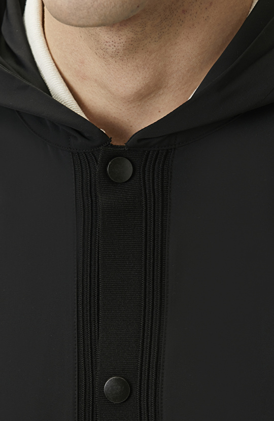 N-Tech Black Knit Coat