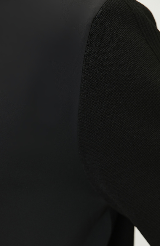 N-Tech Black Knit Coat