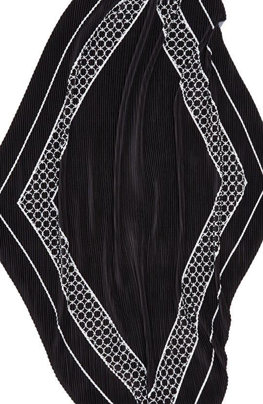 Renkli Pliseli Kadın Fular