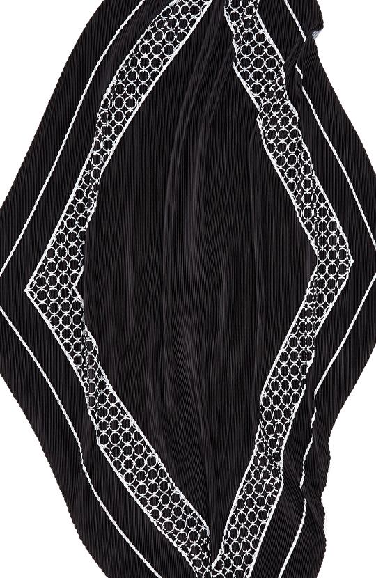 Renkli Pliseli Kadın Fular