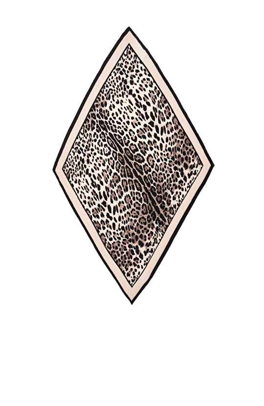 Kahverengi Pliseli Kadın Fular